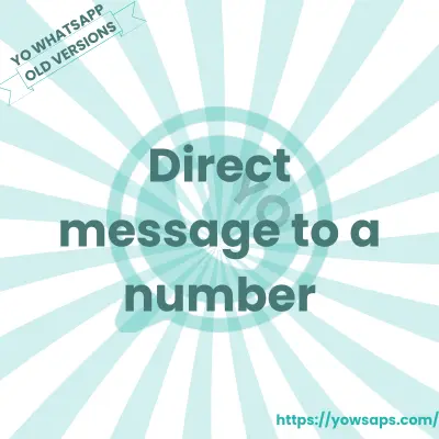 Old Version 7 Direct message to a number